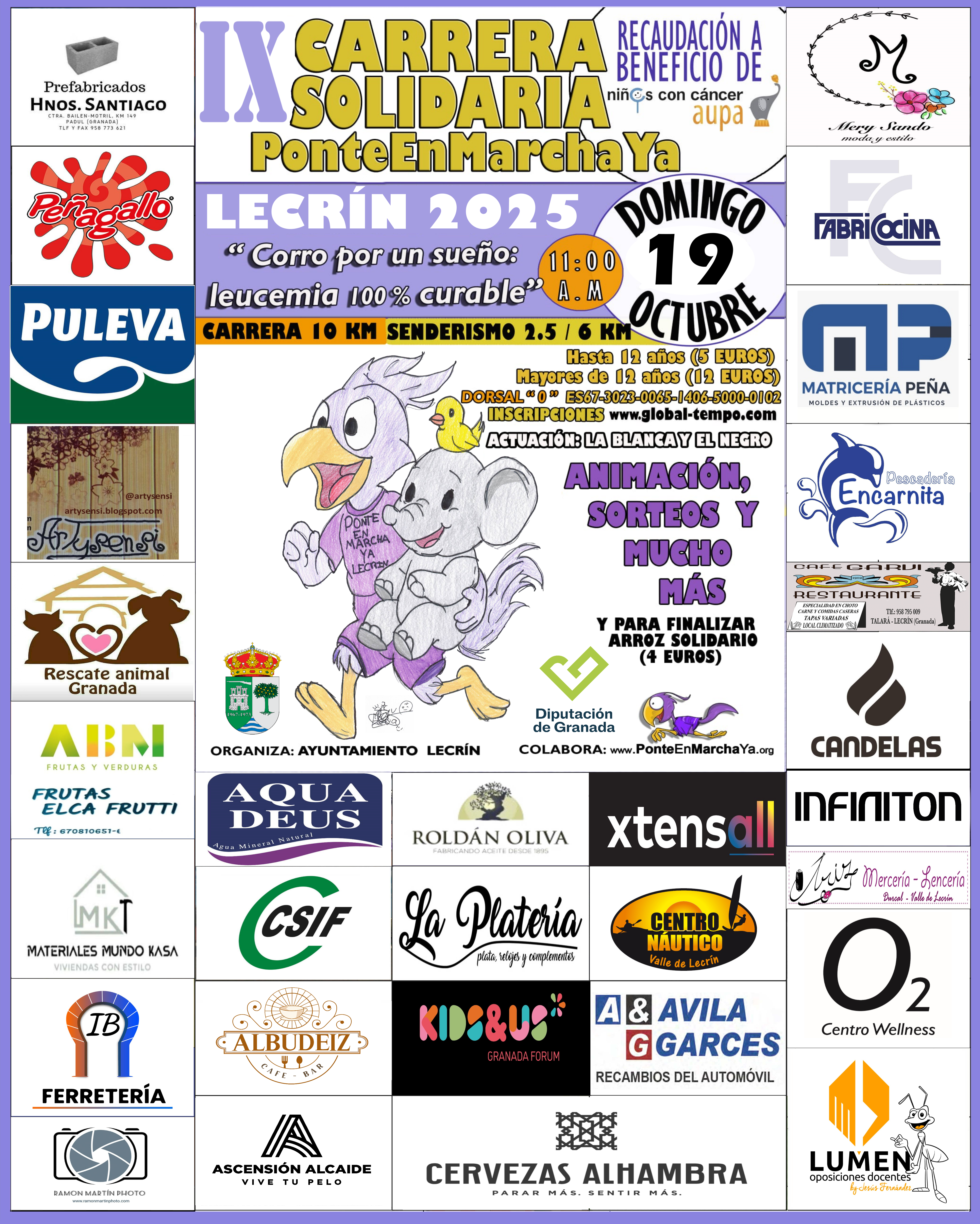 DORSAL SOLIDARIO - IX Carrera Solidaria PonteEnMarchaYa Lecrín 2025